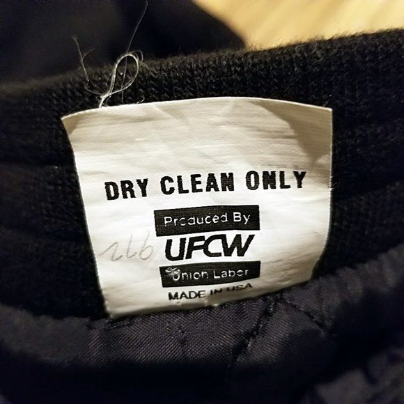 Vintage FORD UAW Sandusky Ohio ACH Jacket L Wool Blend Leather Union Line Coat - Picture 11 of 11